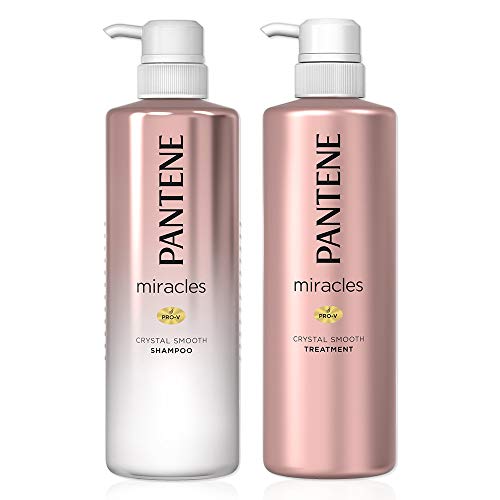 まとめ買い パンテーン ミラクルズ クリスタルスムース ポンプ シャンプー 500ml + トリート
