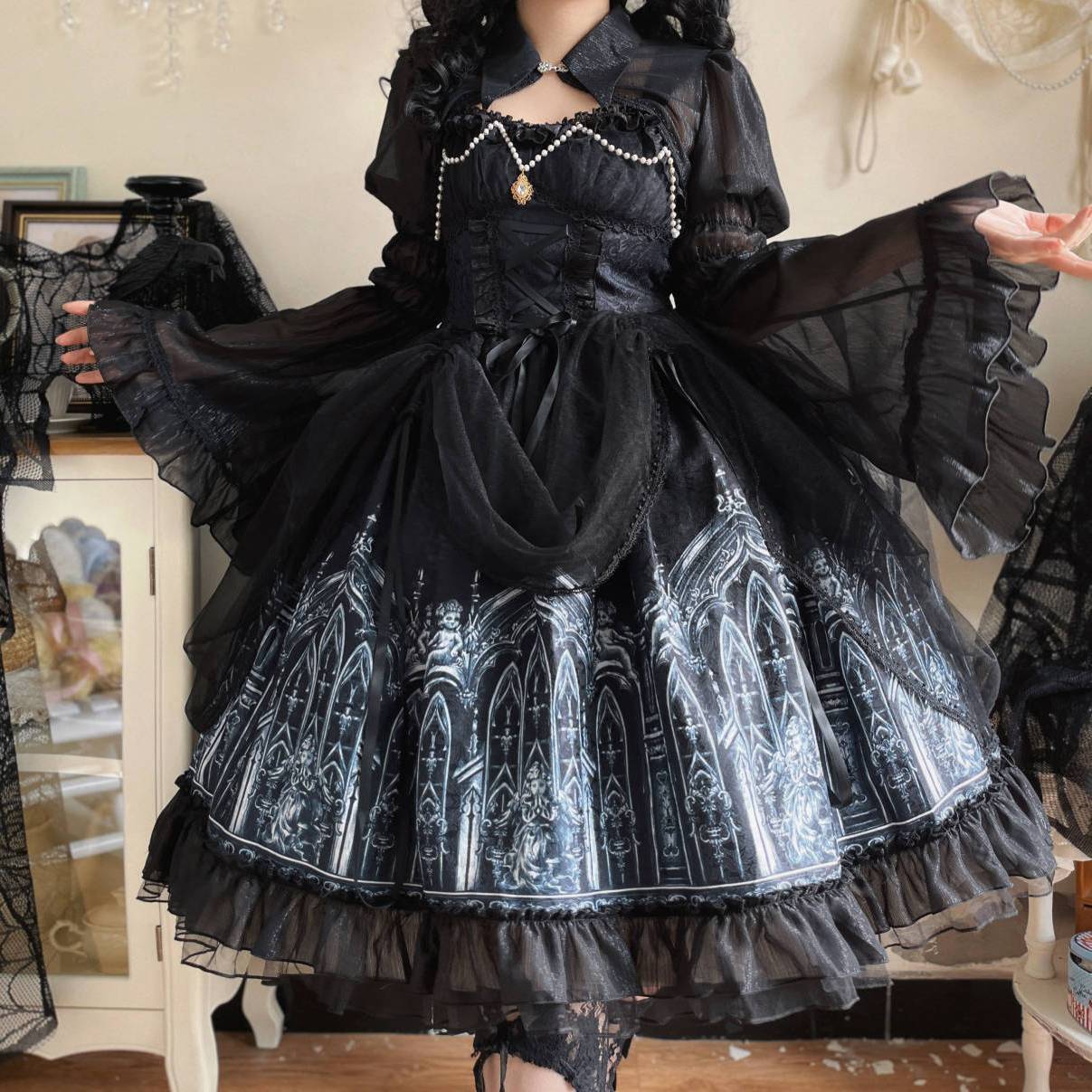 ロリータ 成人式女性 Jk 二次元 キャミソールワンピース 制服 ハロウィン衣装プリーツスカート