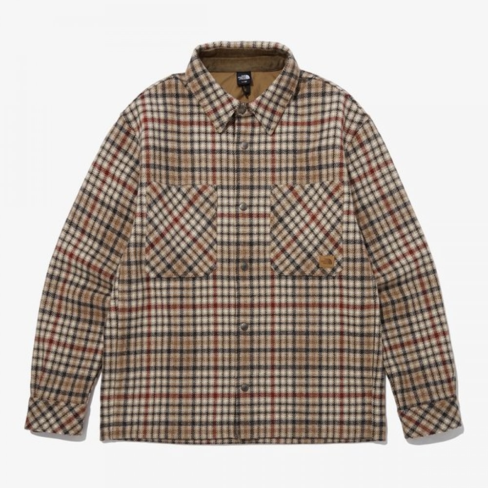 ノースフェイス メンズ チェック シャケット NJ3VP79B