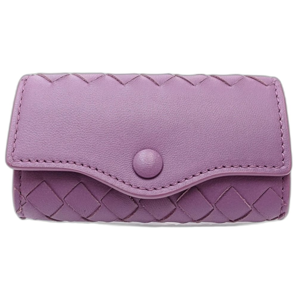 イントレチャート キーケース 5連 ラムスキン パープル レディース/181606【中古】