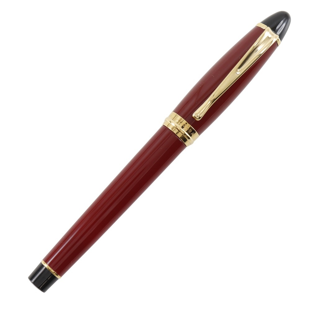 AURORA アウロラ イプシロン ペン先 EF(極細) 筆記用具 ステーショナリー 万年筆 レッド _ 中古品 A+ランク