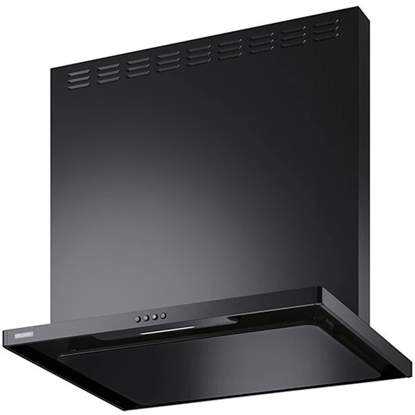 ASR-3A-7527LBK ブラック スタンダード レンジフード 間口750mm 高さ700mm 左排気 前幕板付属横幕板別売