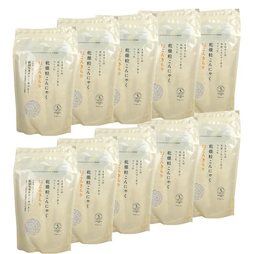 粒こんきらり 乾燥粒こんにゃく 325g(65g5袋入)トレテス正規品 低カロリー低糖質 ダイエット 10袋セット