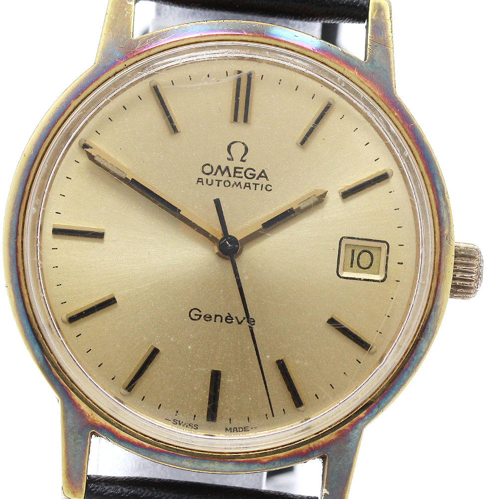 オメガ OMEGA 166.0163 ジュネーブ デイト Cal.1012 自動巻き メンズ _947110【中古】