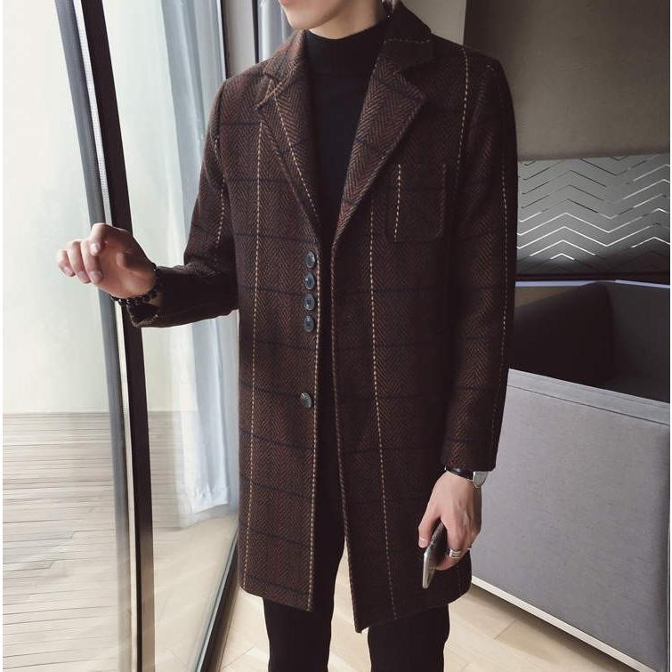 ラシャコート ジャケット テーラード メンズ ピーコート 秋冬 アウター チェック柄 チェスターコート スリム ラシャスーツ ビジネスジャケット ロングコート