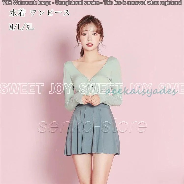 水着 ワンピース 体型カバー オトナ女子 ラッシュガード グレー 夏 水泳服 海水浴 ノンワイヤー パッド付き オトナ女子 おしゃれ 露出控えめ 二の腕 お腹 お尻