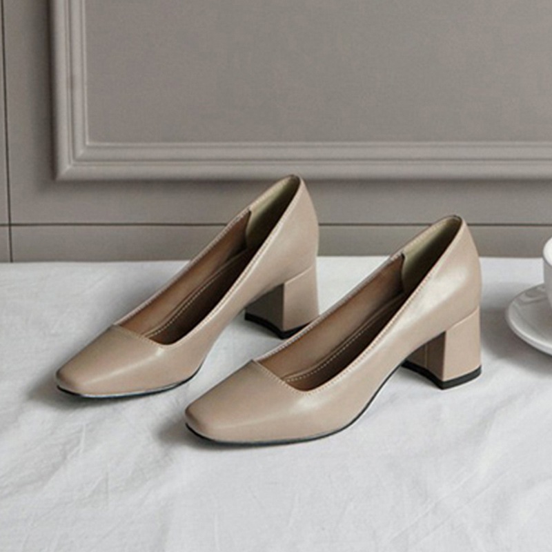 シューズ レディース パンプス 22cm 22.5cm 23cm 23.5cm 24cm 24.5cm 韓国 靴 くつ ヒール スクエアトゥ 美脚 脚長 綺麗め 高級感 大人可愛い きれいめ シンプル