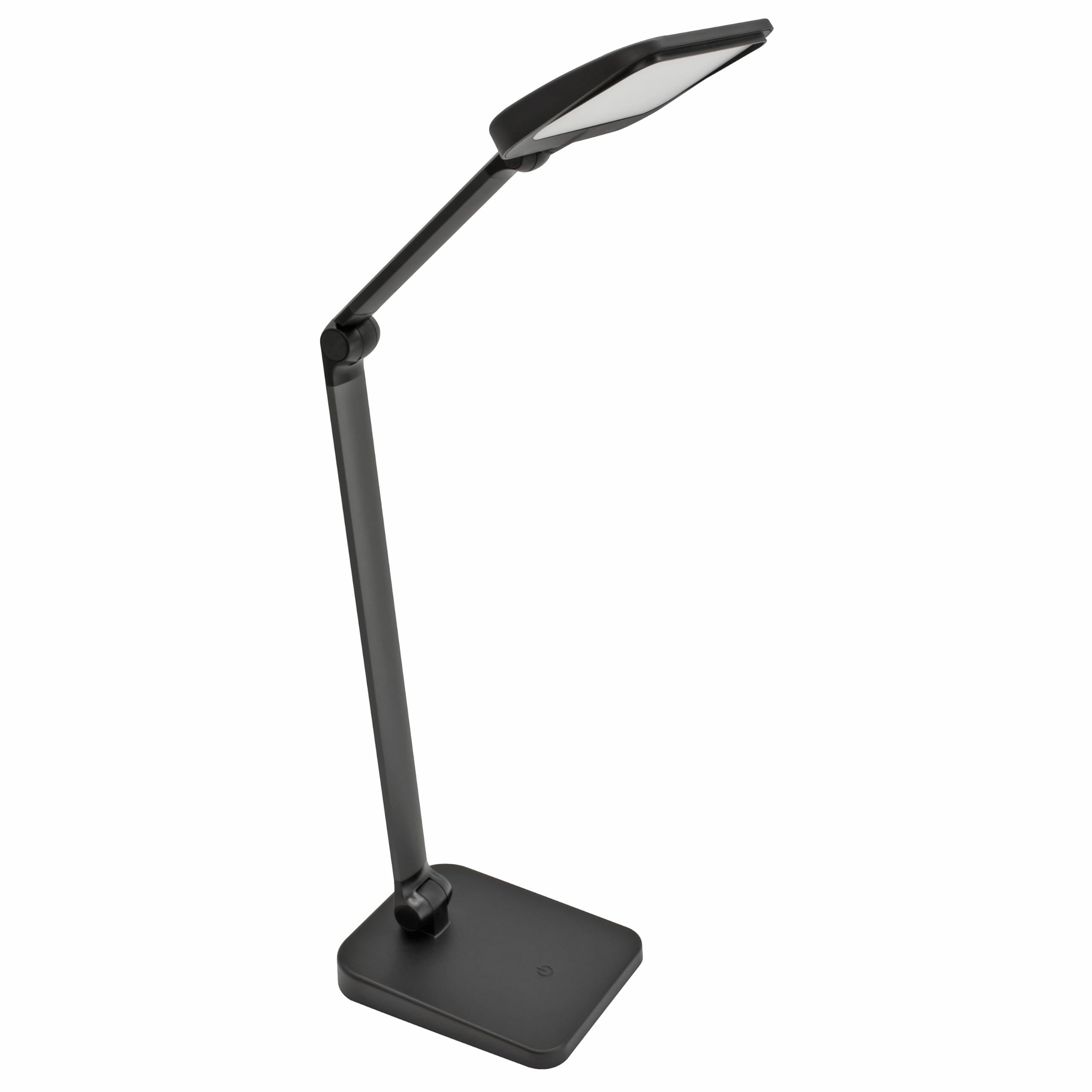 オーム(OHM)オーム電機 LEDデスクライトRa93 タッチ式スイッチ 620ルーメン 昼光色 3段階調光 角度調整 A形相当 ブラック ODS-LDR4KK 06-2200