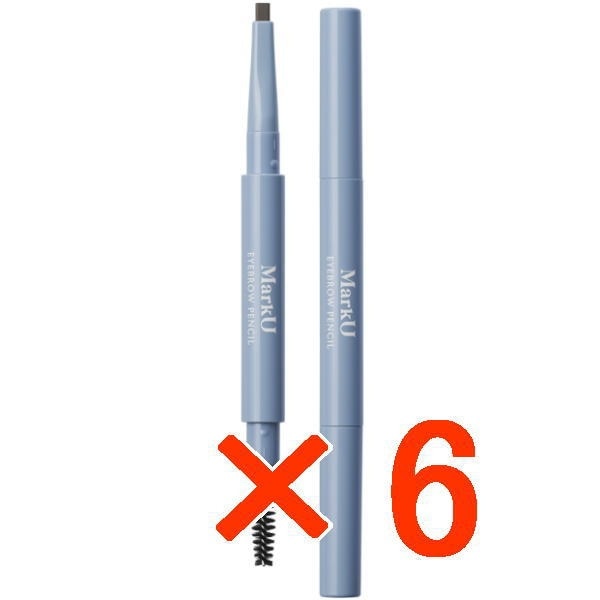 【送料無料】国内正規品 ／ アリミノ arimino ／ マークユー アイブロウペンシル　ナチュラルグレイ 【6個セット】／ 眉毛用ペンシル