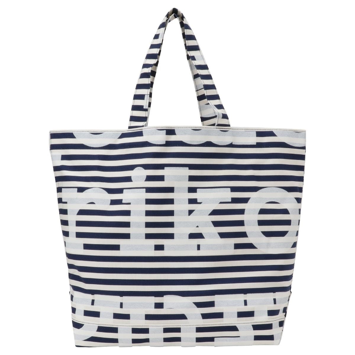 マリメッコ トートバッグ レディース ユニセックス 091177 150 マリロゴボーダー柄 Ahkera Tasaraita Logo お買い物バッグ 日帰り 一泊 旅行 大きめ