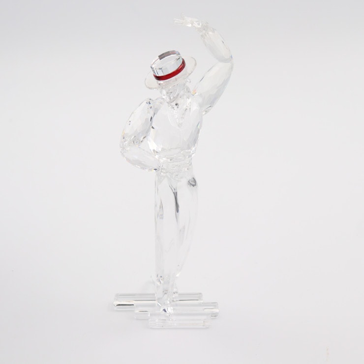 新古未使用展示品 SWAROVSKI スワロフスキー インテリア 606441 クリスタルガラス クリア レッド 2003年 SCS会員限定品 オブジェ フィギュリン 置物 本物保証 中古