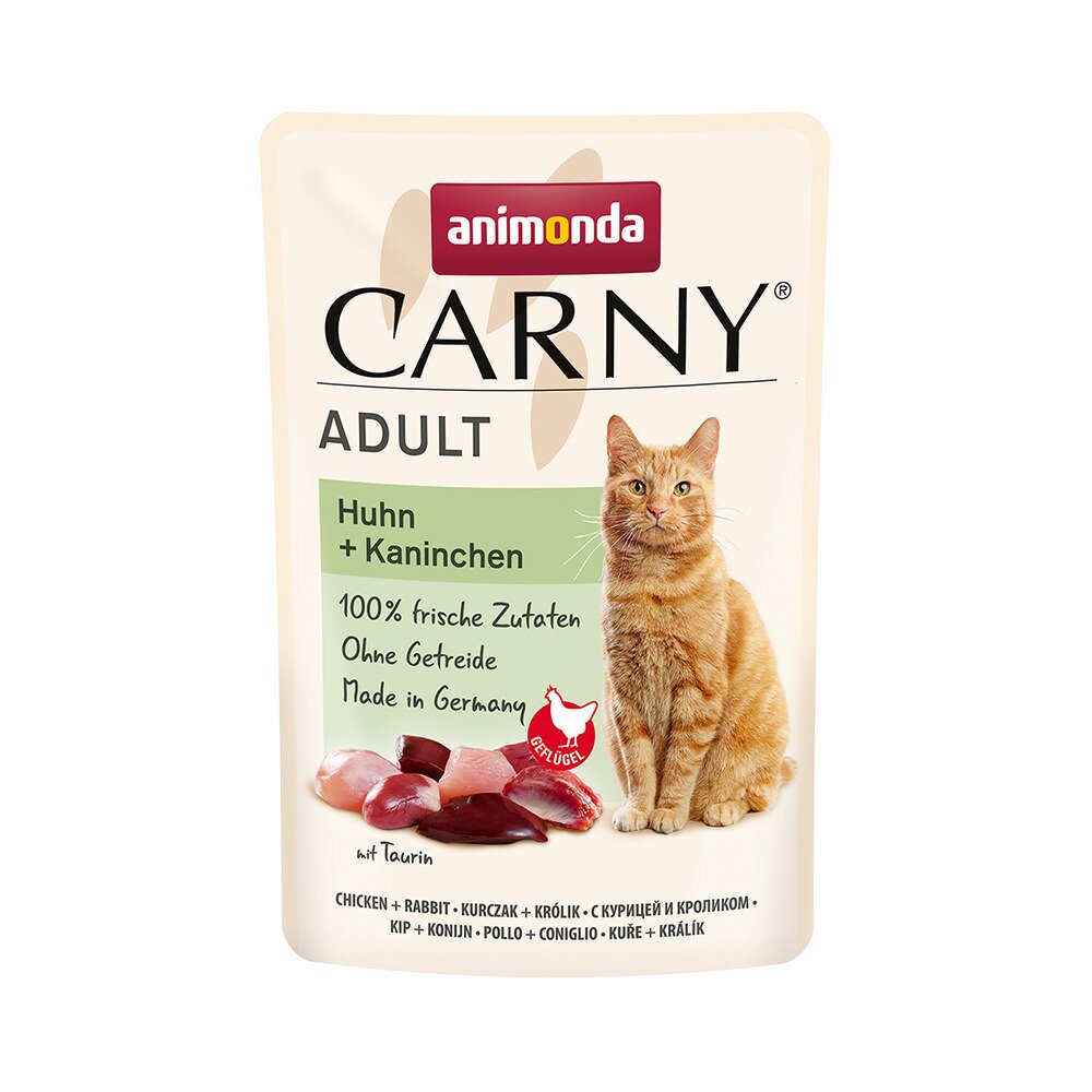 アニモンダ　猫用　カーニー　パウチ　鶏・ウサギ　８５ｇX１２　ＣＲＣ35―20―07―20―00