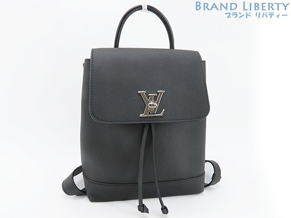 超美品ルイヴィトンロックミーバックパックリュックサックノワールブラックカーフレザーM41815