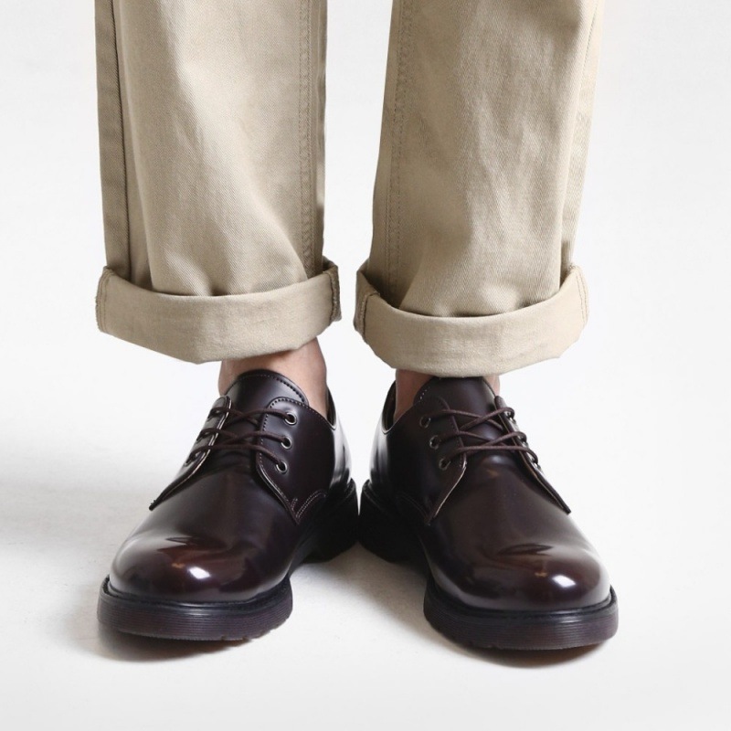 【JFGMALL】3ホールダービーシューズ ラフィットブラウン