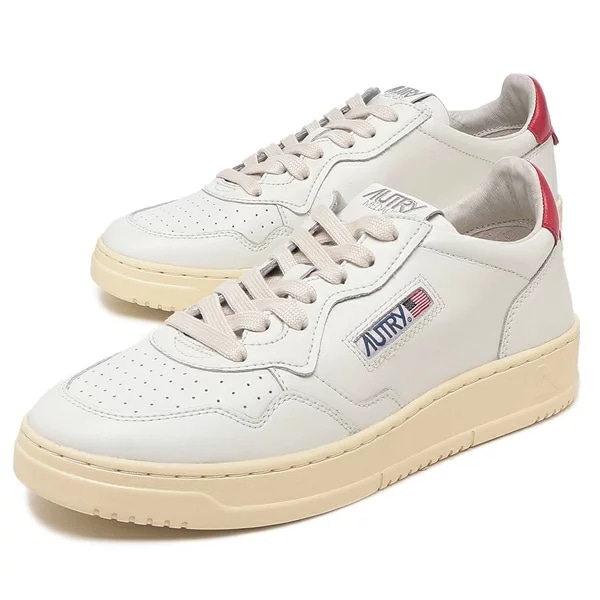 スニーカー メダリスト ホワイト レッド メンズ AULM LL21