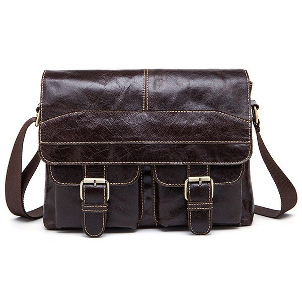 ビジネスバッグ 男女兼用 ショルダーバッグ 本革 牛革 斜め掛け 多機能 通勤 大きめ