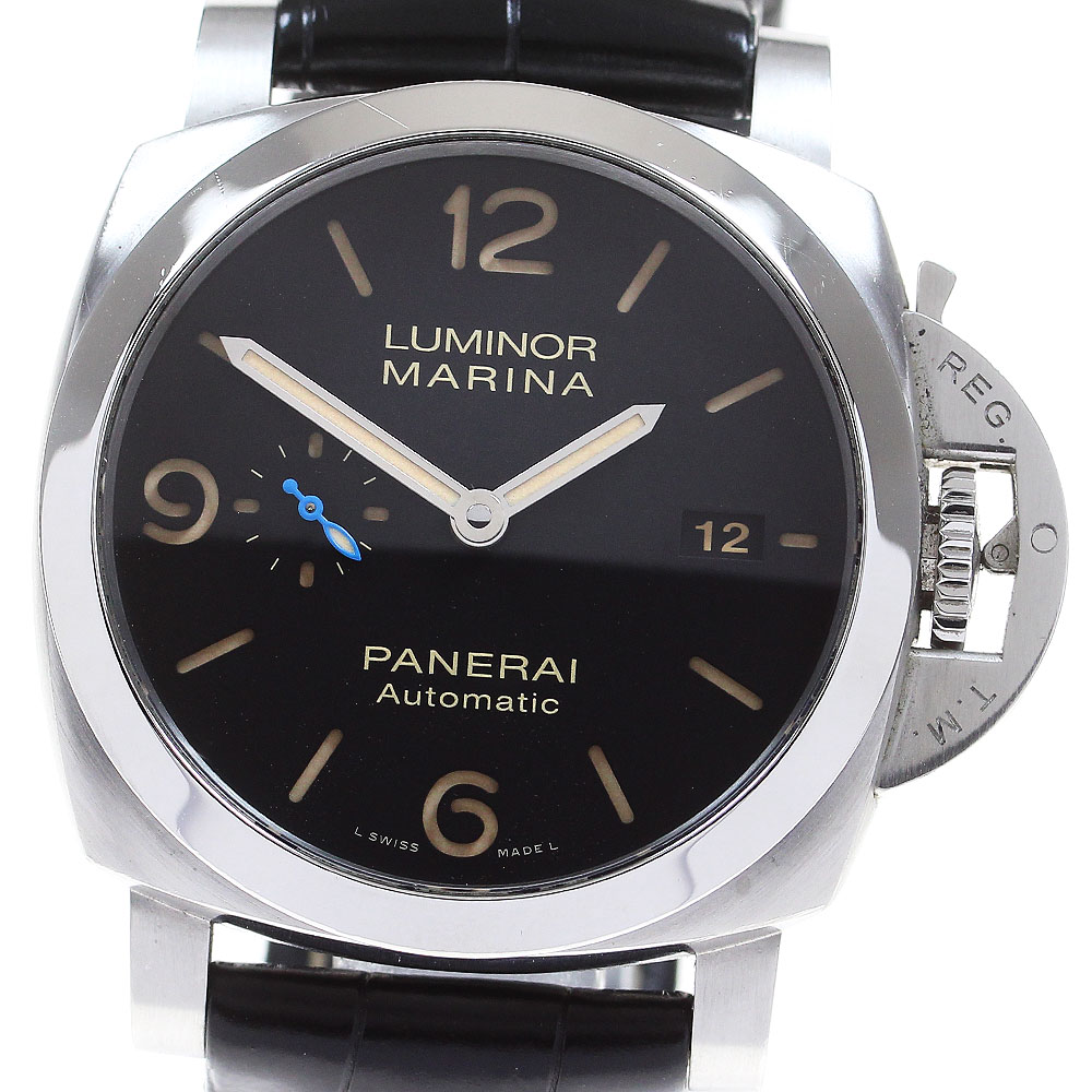 パネライ PANERAI PAM01312 ルミノール マリーナ 1950 3DAYS アッチャイオ デイト 自動巻き メンズ 保証書付き_826877【中古】