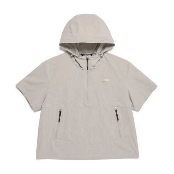 N252UFT941 アデルリ軽量ウーブン半袖アノラック AGATE GREY 13,283円