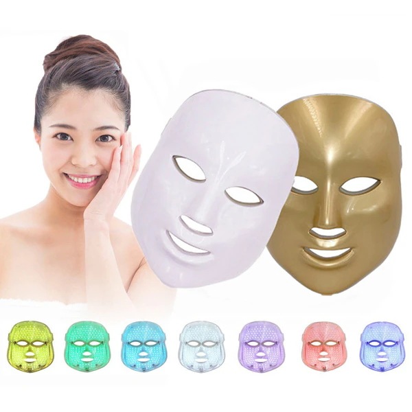 家庭用美顔器 7色LED美顔器 光エステ エイジングケア ニキビケア日本語説明書付き美顔 LEDマスク カラー調整できる LED美顔器 光エステ 光美容器30%までに制限