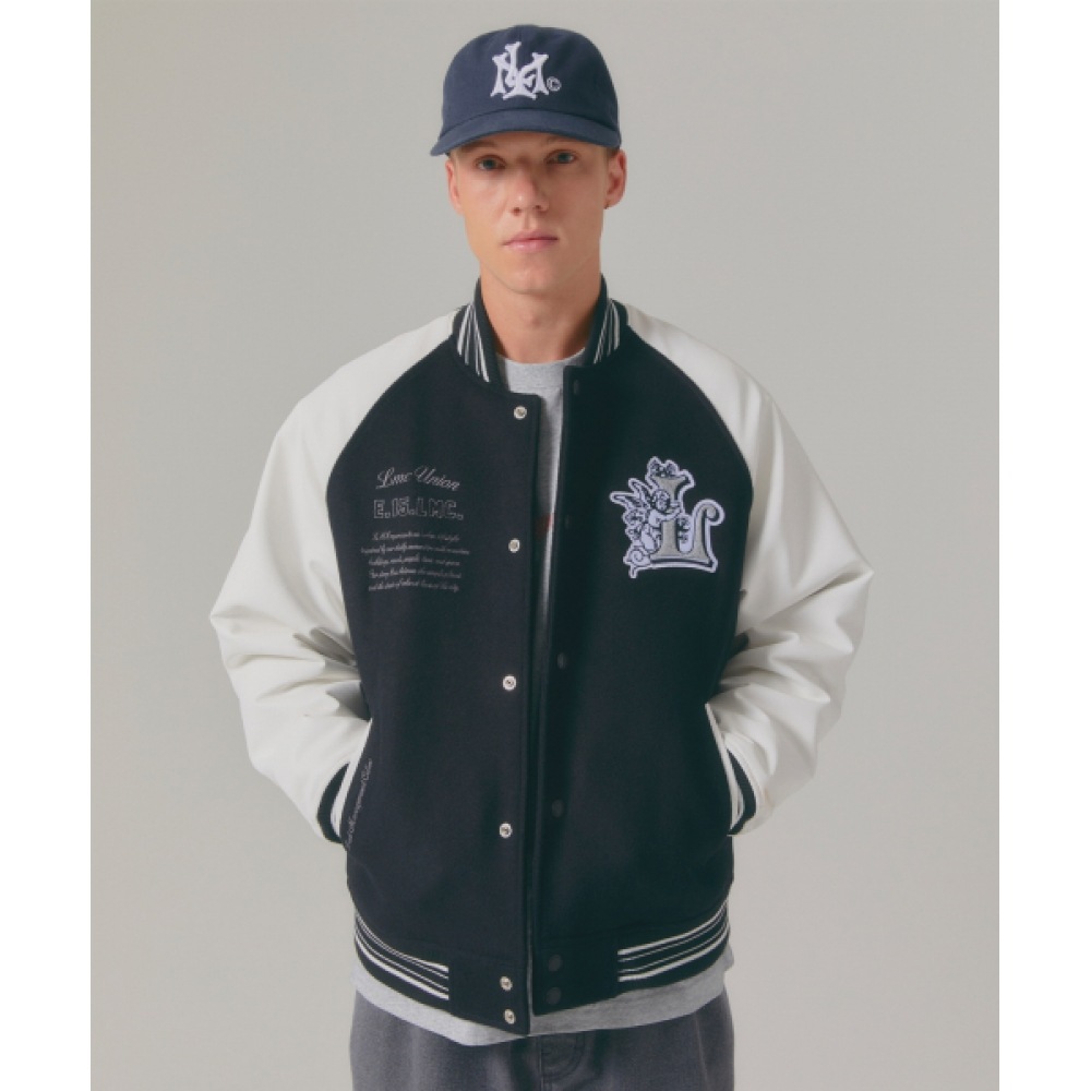 LMC ユニオンエンジェルバーシティジャケットブラック