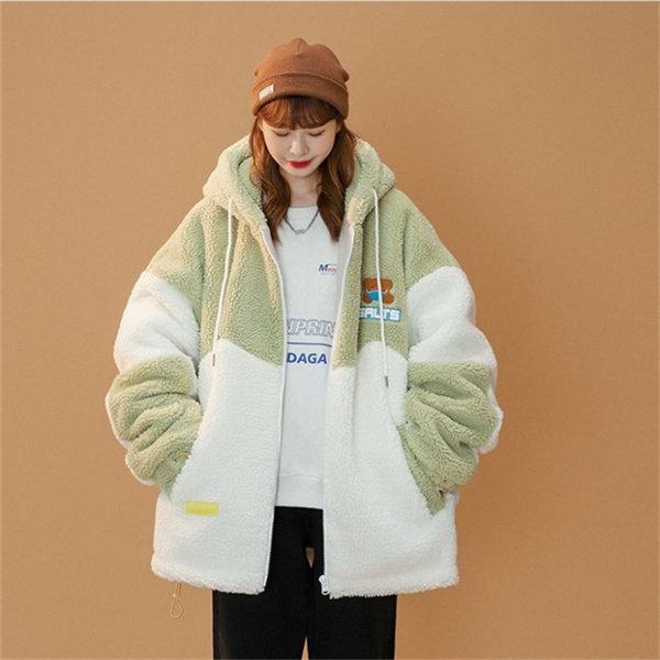 ボアブルゾン レディース フリースジャケット ボアジャケット 韓国風 秋冬 アウター 大きいサイズ ボア もこもこ 防寒 ゆったり アウトドア 暖かい カジュアル