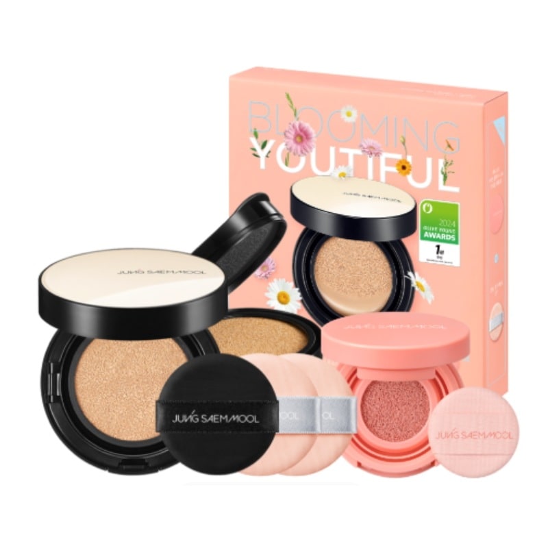 [本品+レフィル] エッセンシャル スキン ヌーダー クッション(+クッションブラッシャーミニ+パフ2P)