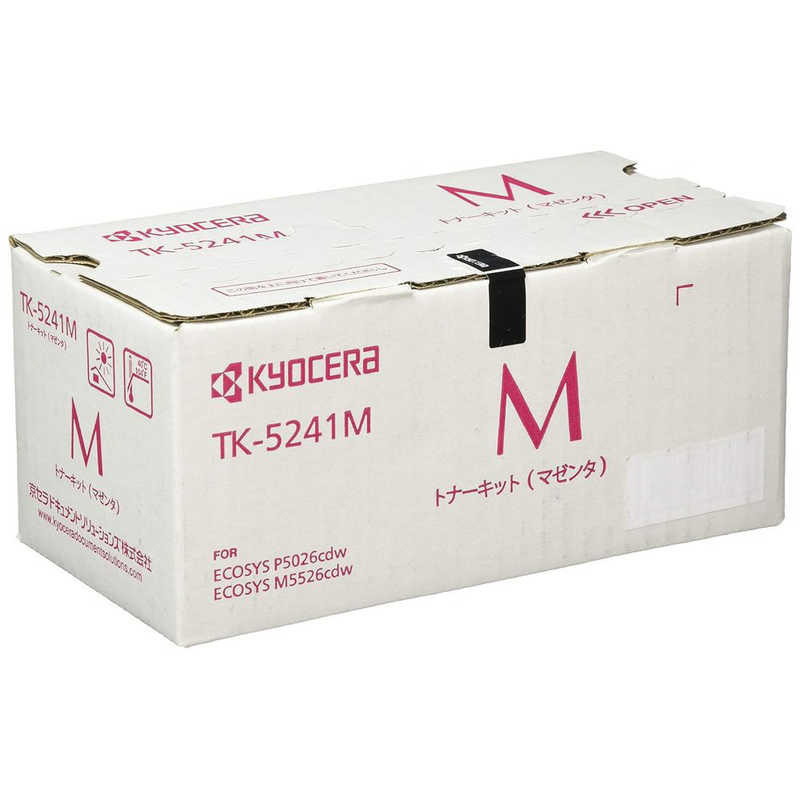 京セラ　純正 ECOSYS M5526cdw/ECOSYS P5026cdw用 トナー　TK-5241M マゼンタ