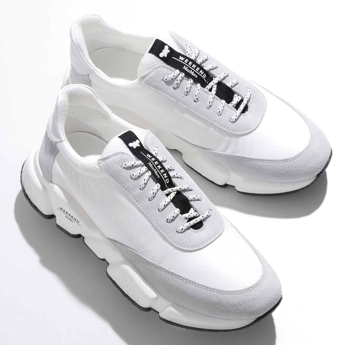 MAX MARA Weekend マックスマーラ ウィークエンド スニーカー CIGNOPV シグノ スウェード×テキスタイル ローカット シューズ 靴 006