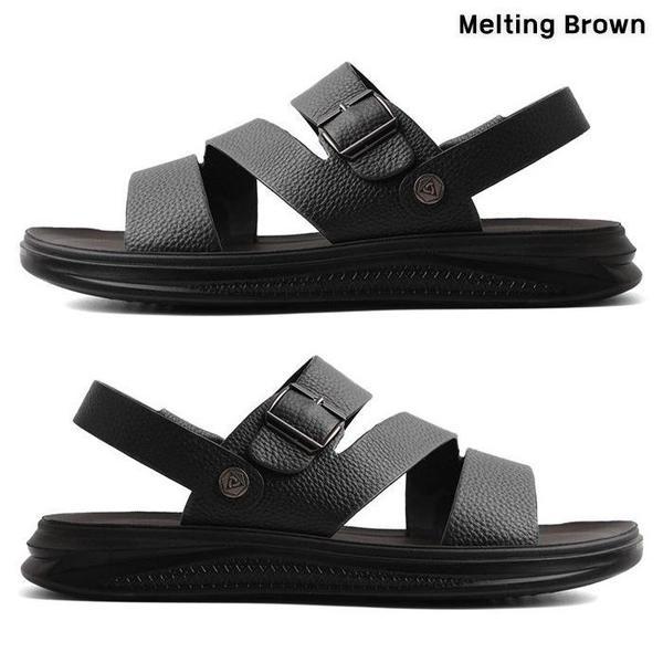 メンズ夏靴 レザーサンダル バカンスサンダル AX22