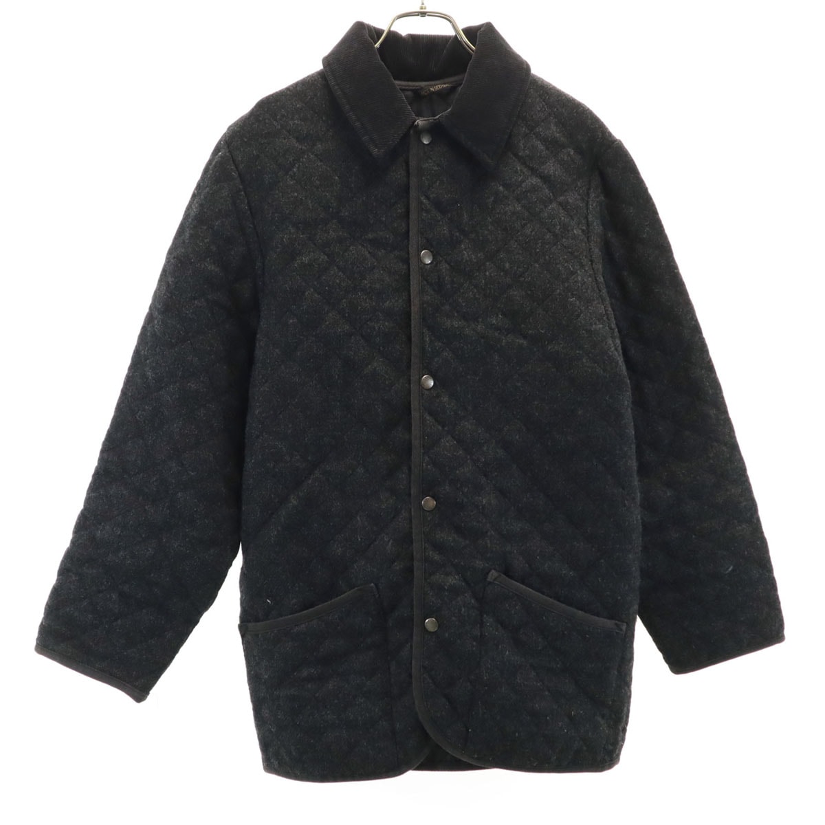 スコットランド ウールジャケット 36 グレー メンズ 古着