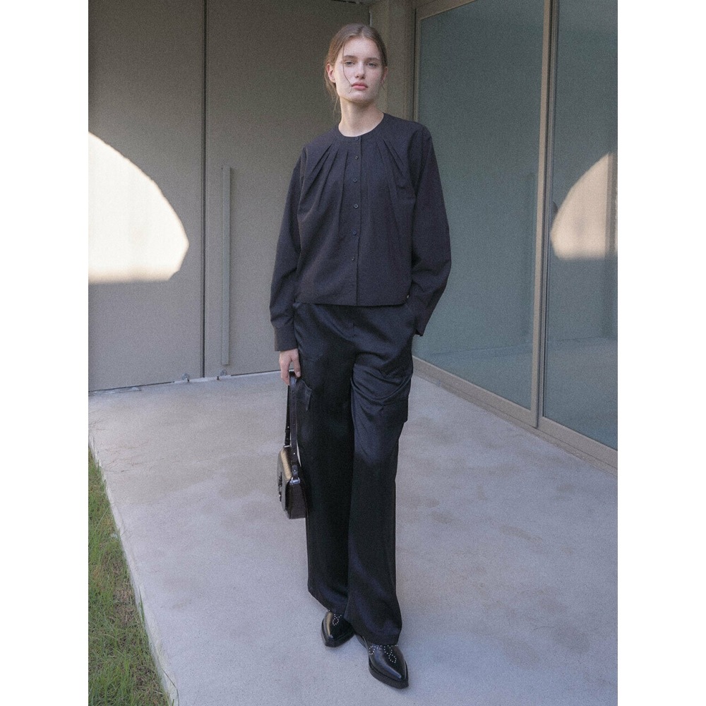 LOEUVRE サテンワイドカーゴパンツ SW3AL342 10