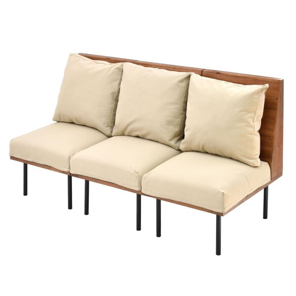 B.Bファニシング IFSE0322CABEG キャンバスベージュ infinite 三人掛けソファー(300×3+303×3+307×3) メーカー直送