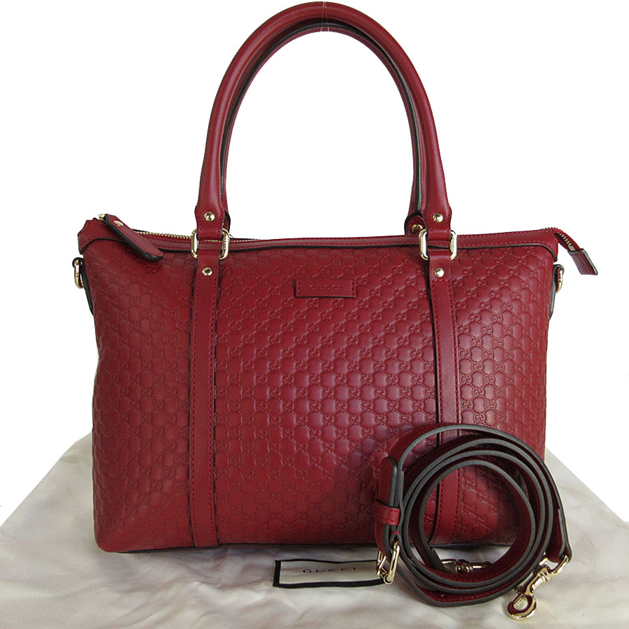 グッチ GUCCI ハンドバッグ ショルダーバッグ マイクログッチシマ レザー ダークレッド レディース 449636 s0012a 57,480円