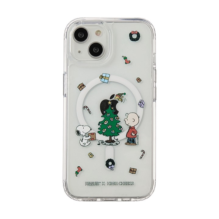 【HIGH CHEEKS x PEANUTS】 X-mas Tree iPhone 14~17 MagSafe対応 Case スヌーピーコラボ ハードケース 「正規品」