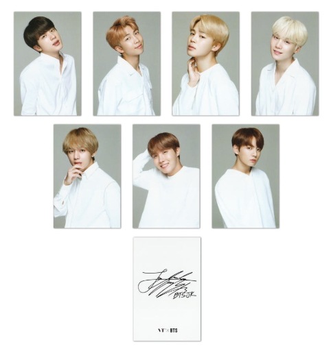 BTS 防弾少年団 フォトカード 7枚セット (White Ver.) LYS メンバー全員 ポカ オリジナル