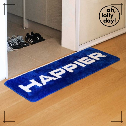 oh, lolly day! ラグマット Big happier label rug