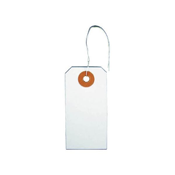 (まとめ) TRUSCO 針金付き豆荷札 60×30mm THNF-S-300 1パック(300枚) (×5セット)