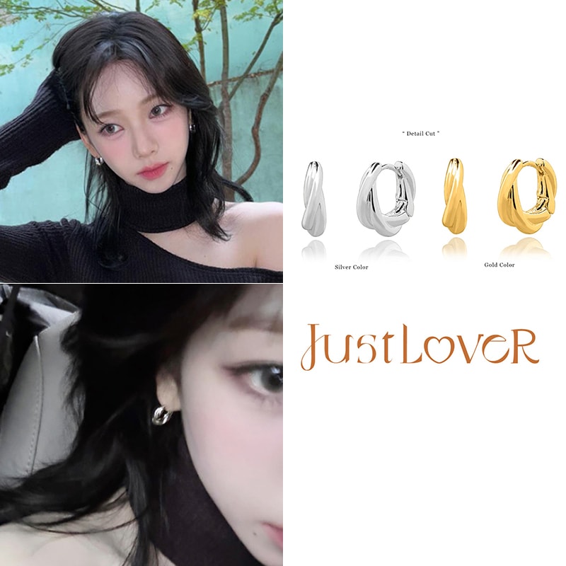 [AESPAカリナ, LE SSERAFIMウンチェ着用] Classic Curve Earrings ピアス [2カラー]