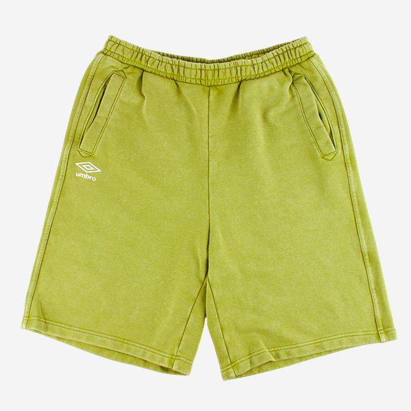 ウォッシュドニットレタリング6部丈ショートパンツ UQ121CHP23 OGN