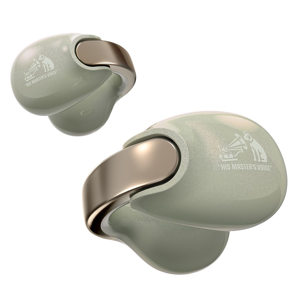 JVCケンウッド Victor HA-NP1T-GN ワイヤレスイヤホン Bluetooth Ver.5.3 オープンイヤー イヤーカフ アプリ対応 マルチポイント 合計24時間再生 マイク付き 小型