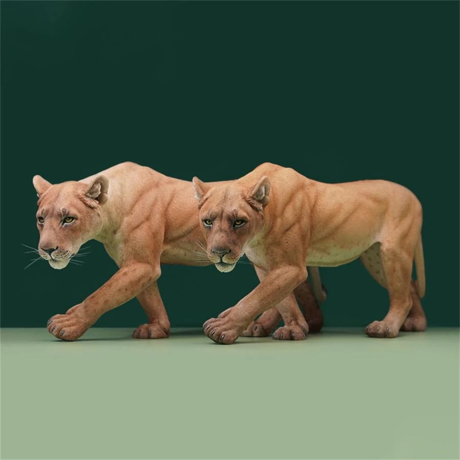 JXK 1/6 サイズ ライオン メス 雌 動物 リアル フィギュア プラモデル プレミアム 模型 オリジナル スタチュー 塗装済 完成品 ライオン好き プレゼント 37.5cm