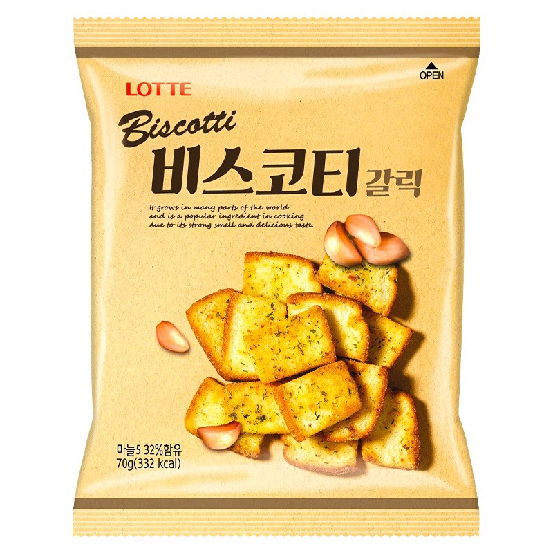 ロッテ (LOTTE) 焦がしラスク 70g - 韓国お菓子