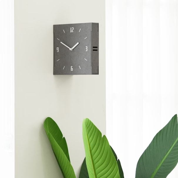 韓国 両面時計 モダンスタイル 2色 インテリア時計 無音壁時計 壁掛け時計 ウォールクロック 立体時計 ハンドメイド