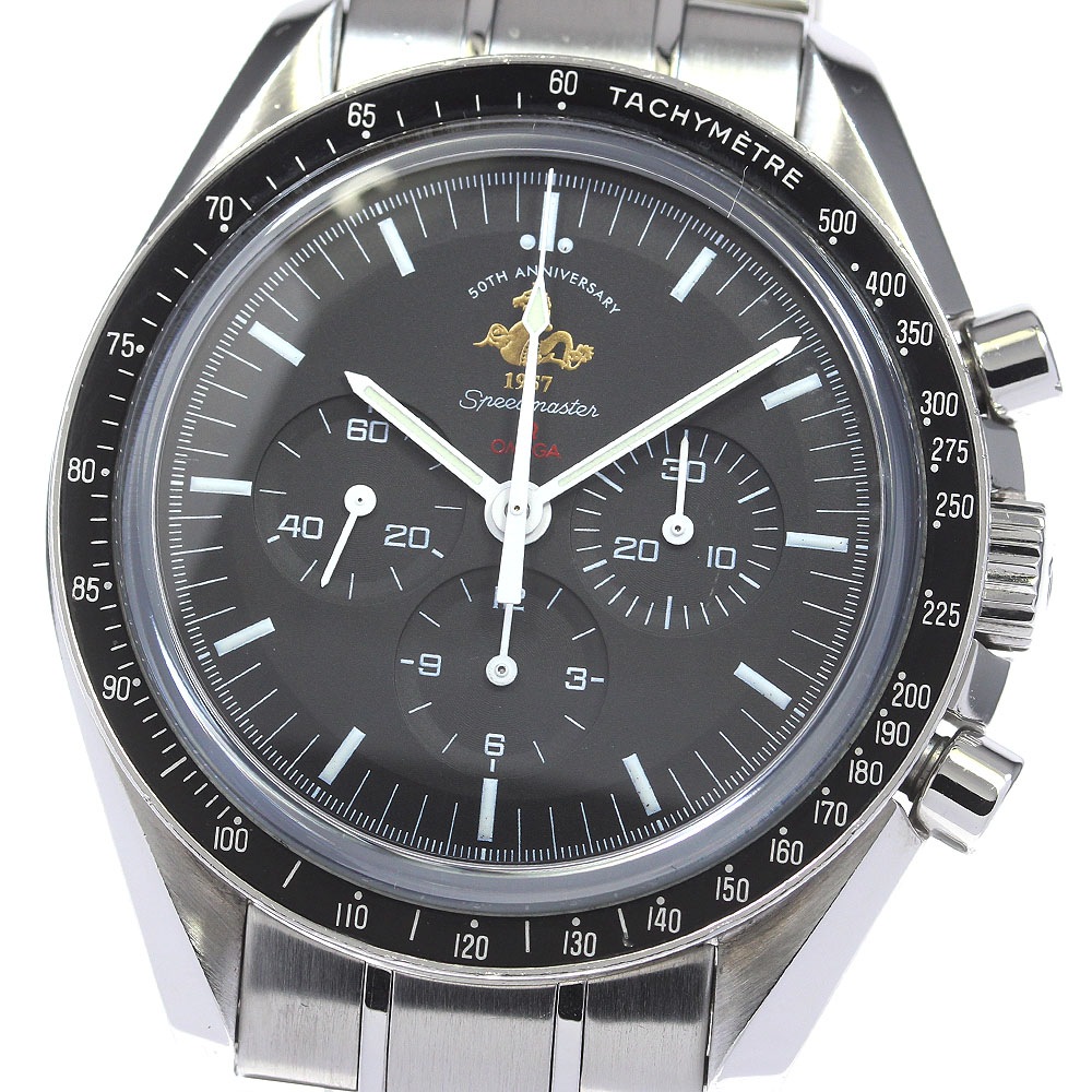 オメガ OMEGA 311.30.42.30.01.001 スピードマスター 50周年記念 手巻き メンズ _794047【中古】