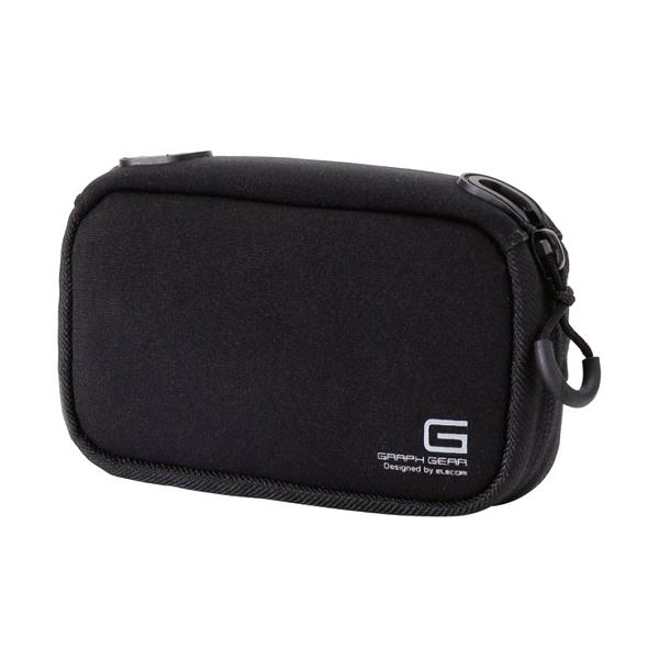(まとめ) エレコム デジタルカメラケースGRAPH GEAR ソフトタイプ ブラック DGB-062BK 1個 (×10セット)
