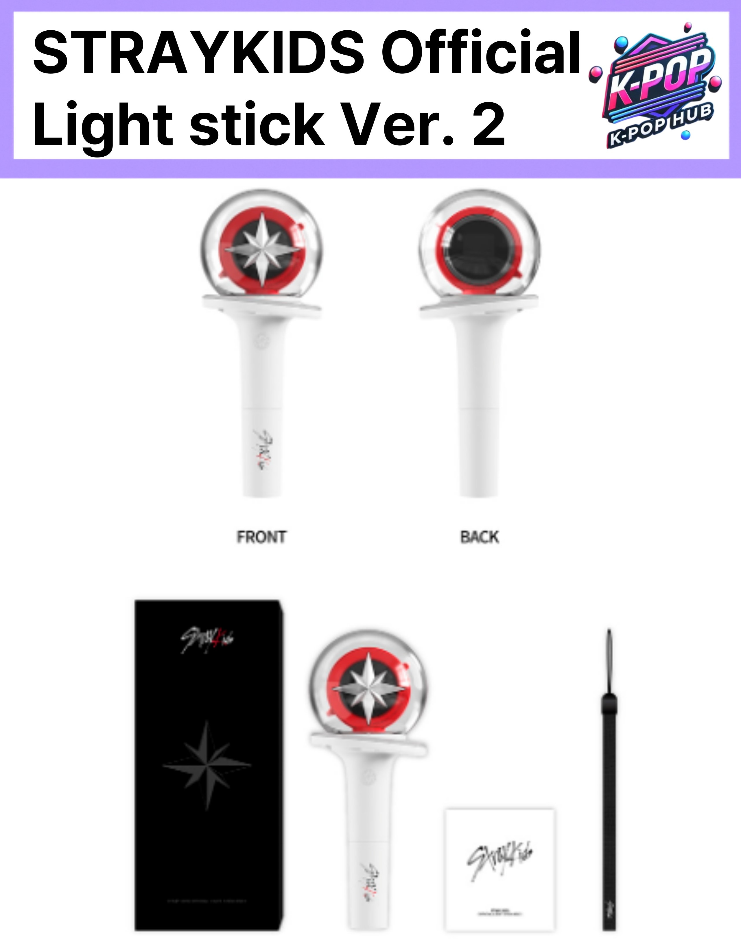 [公式] Stray Kids ペンライト Ver. 2 (Official Light Stick)