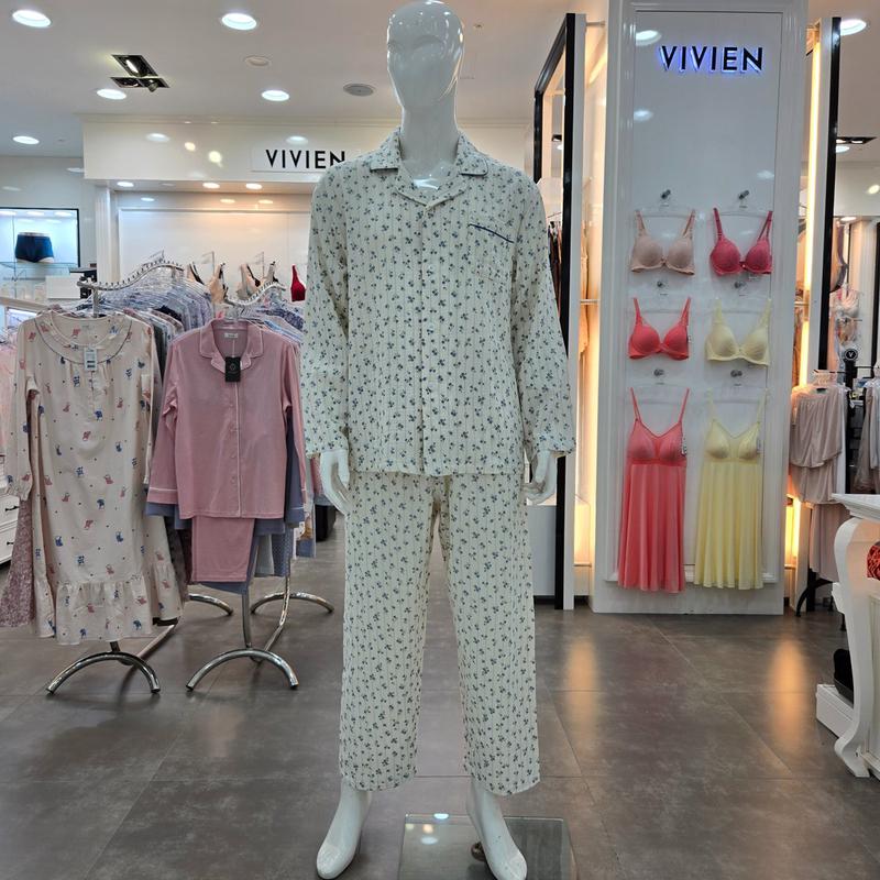 コートナ クロワッサン チェックプリント 男性 パジャマ 寝巻き MP8871A