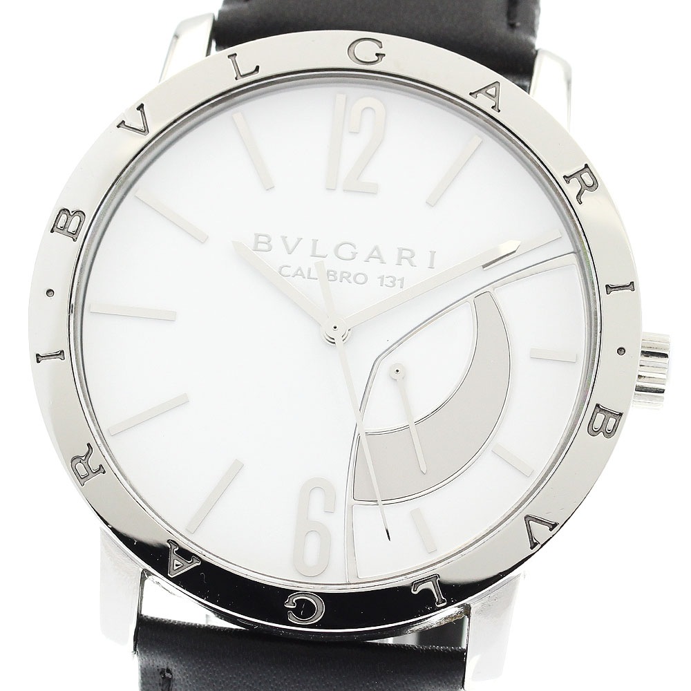 ブルガリ BVLGARI BB43SRM ブルガリブルガリ リザーブドマルシェ パワーリザーブ 手巻き メンズ 良品 箱・保証書付き_901955【中古】