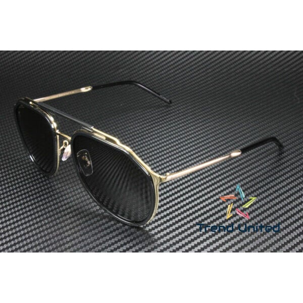 サングラス DOLCE & GABBANADG2277 02 87 Gold Black Dark Grey 57 mm Mens Sunglasses