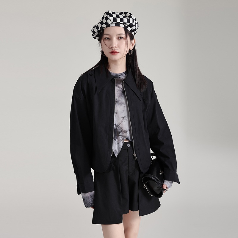 秋 ジャケット ジッパー アウター レディース おしゃれ 関連商品は店で購入可能 メガ割